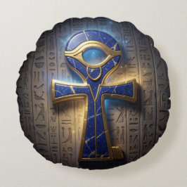 Ankh Symbol Meaning – Key of Life´8 ラウンドクッション