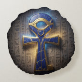 Ankh Symbol Meaning – Key of Life´8 ラウンドクッション (裏面)