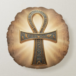 Ankh Symbol Meaning – Key of Life´9 ラウンドクッション