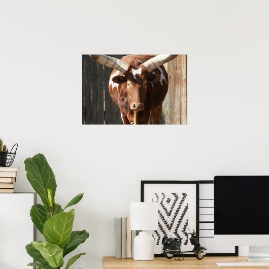Ankole-Watusi Cattle Poster ポスター (ホームオフィス)
