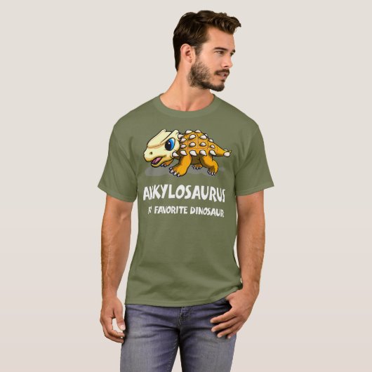 Ankylosaurus My Favorite Dinosaur Tシャツ (正面フル)