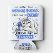 Ankylosing Spondylitis Awareness Month Ribbon Gift 缶クーラー (裏面)