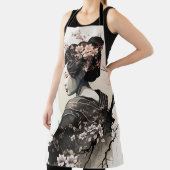 Anmutige japanische Geisha -  エプロン (インサイチュ)