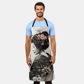 Anmutige japanische Geisha -  エプロン (着用した状態)