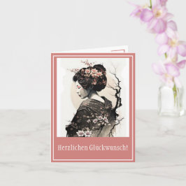 Anmutige japanische Geisha -  カード