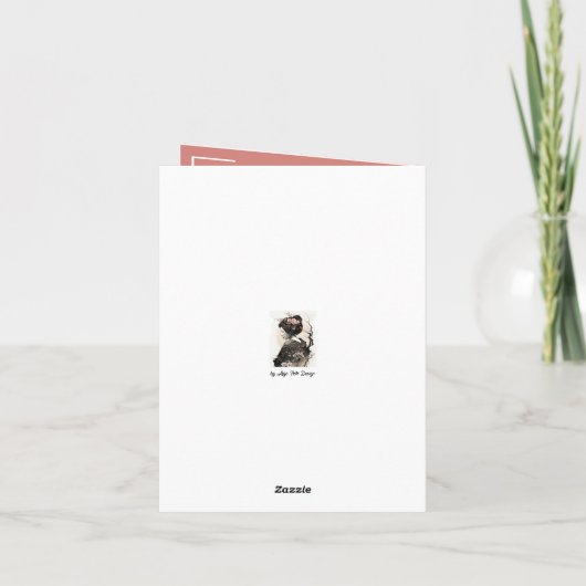 Anmutige japanische Geisha -  カード (裏面)