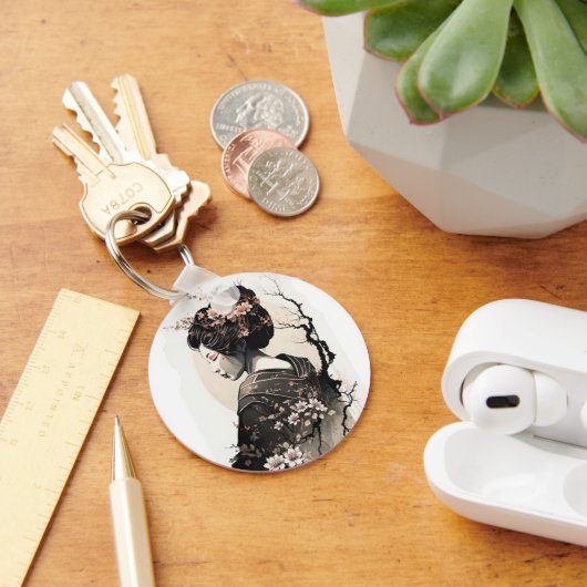 Anmutige japanische Geisha - キーホルダー (デスク)