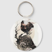 Anmutige japanische Geisha - キーホルダー (裏面)