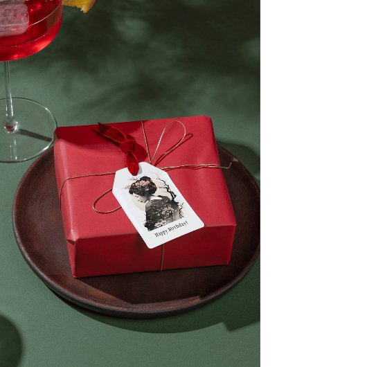 Anmutige japanische Geisha -  ギフトタグ