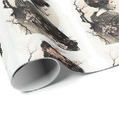 Anmutige japanische Geisha -  ラッピングペーパー (ロールコーナー)