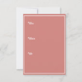 Anmutige japanische Geisha -  招待状 (裏面)