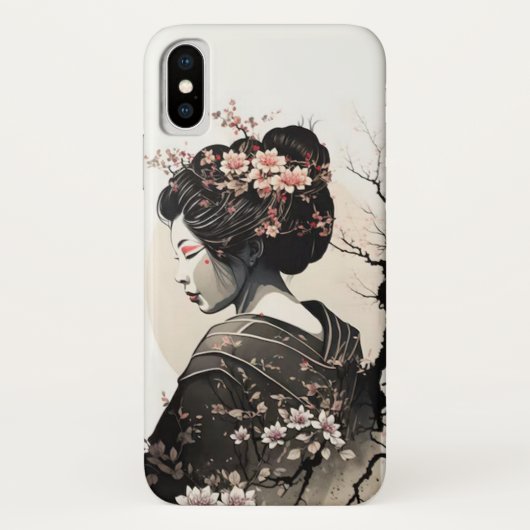 Anmutige japanische Geisha - Case-Mate iPhoneケース (裏面)