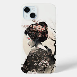Anmutige japanische Geisha -  iPhone 15 Miniケース
