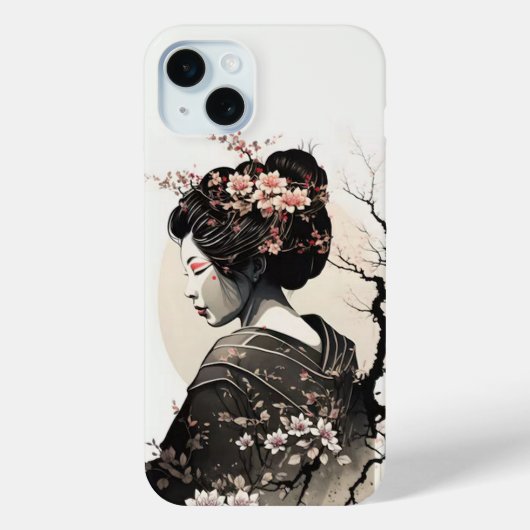 Anmutige japanische Geisha -  Case-Mate iPhoneケース (裏面)