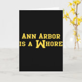 Ann Arbor は面白い皮肉を言う場所 カード (黄色い花)
