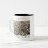 Ann Arbor - Michigan - 1880 ツートーンマグカップ (正面左)