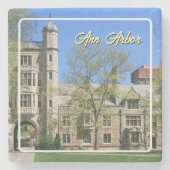 Ann Arbor Michigan Colorful Quad Foliage ストーンコースター (正面)