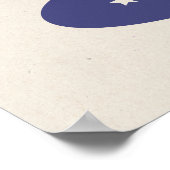 Ann Arbor, Michigan Retro College Typography Print ポスター (角)