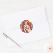 Ann HowardによるMermaid Stickers ラウンドシール (封筒)