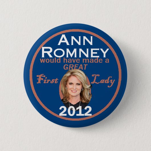 ANN ROMNEY 缶バッジ (正面)