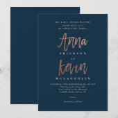 AnnaとKevinの結婚式の招待状 招待状 (正面/裏面)