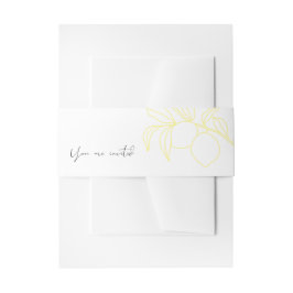 ANNAレモモダンンイタリアン招待状用帯 招待状ベリーバンド