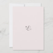 ANNA結婚式招待状/私たちは、水色ピンク 招待状 (裏面)