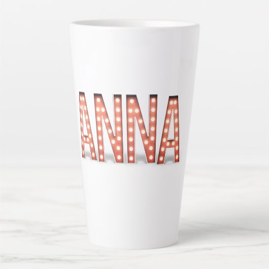 Anna+マーキーライト カフェラテマグ (正面)