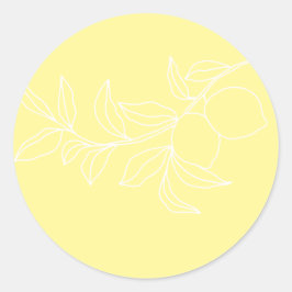 ANNA モダン Lemonイタリアンの結婚封筒用シール ラウンドシール