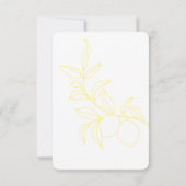 ANNA モダン LemonイタリアンストライプRSVPカード 出欠カード (裏面)