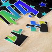 「ANNA」名、おもしろい「ハッピーバースデー」 ジグソーパズル (側面)