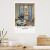 Anna Ancher's Blue Clematis in the Artist's Studio ポスター (キッチン)