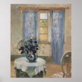 Anna Ancher's Blue Clematis in the Artist's Studio ポスター (正面)