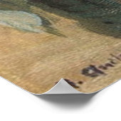 Anna Ancher's Blue Clematis in the Artist's Studio ポスター (角)