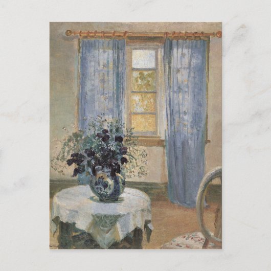 Anna Ancher's Blue Clematis in the Artist's Studio ポストカード (正面)