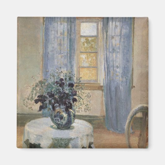 Anna Ancher's Blue Clematis in the Artist's Studio マグネット (正面)