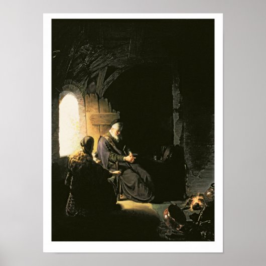 Anna and the Blind Tobit, c.1630 (パネル上の油) ポスター (正面)