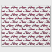 Anna faded pink personalisiertes Geschenkpapier ラッピングペーパー (フラット)
