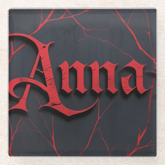 Anna In Gothic ガラスコースター (正面)