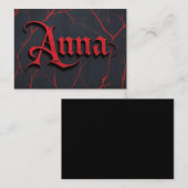 Anna In Gothic コーリングカード (正面/裏面)