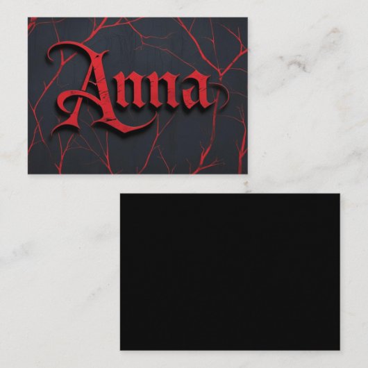 Anna In Gothic コーリングカード (正面/裏面)