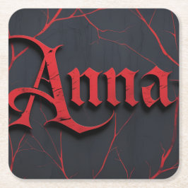 Anna In Gothic スクエアペーパーコースター