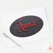 Anna In Gothic 楕円形シール (封筒)