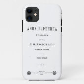 Anna Karenina - First Volume cover page (1878) Case-Mate iPhoneケース (裏面)