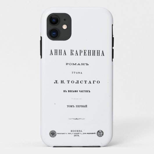 Anna Karenina - First Volume cover page (1878) Case-Mate iPhoneケース (裏面)