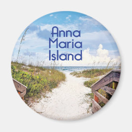 Anna Maria Island Floridaビーチ入口写真 マグネット