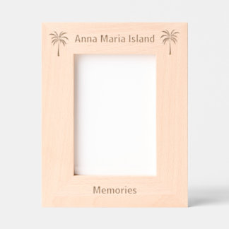Anna Maria Island Florida Laser Engraved frame レーザー彫刻フレーム
