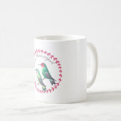 Anna’s Hummingbird bird species art logo コーヒーマグカップ (正面右)