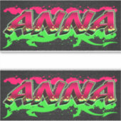 Anna Vorname Name Graffiti Aufkleber Sticker シール (正面)