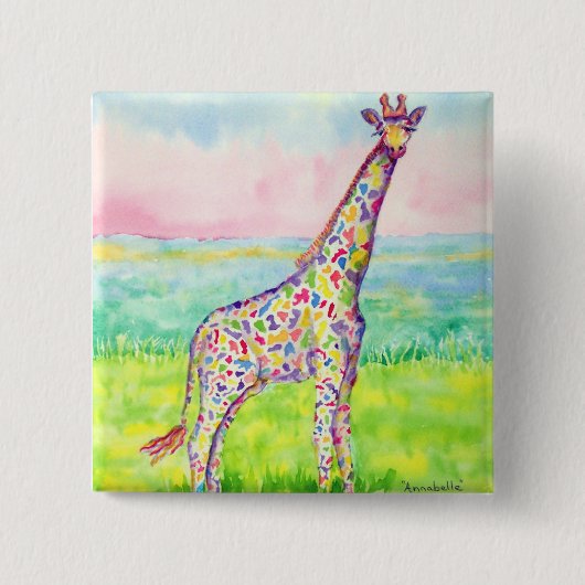 Annabelleボタン 缶バッジ (正面)